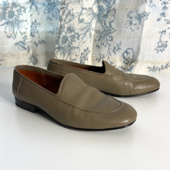The Row Shoes - THE ROW Pebbled Leather Loafers